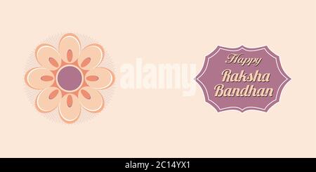 Happy raksha bandhan Festival Banner Vektor Stock Vektor