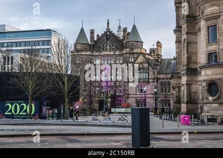 Teviot Row House Studentengewerkschaftsgebäude am Bristoplatz, Universität Edinburgh in Edinburgh, der Hauptstadt von Schottland, Teil von Großbritannien Stockfoto