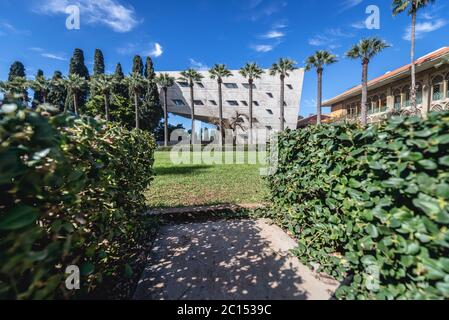 Issam Fares Institute for Public Policy and International Affairs und hübsch Hall Gebäude in American University of Beirut in Beirut, Libanon Stockfoto