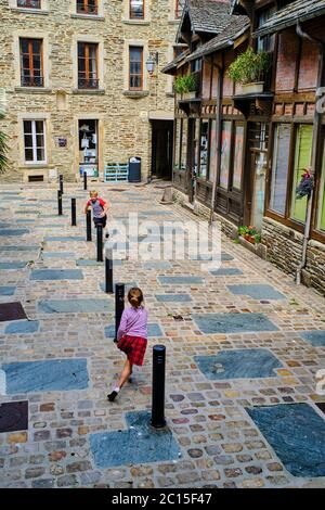 Frankreich, Normandie, Manche, Cherbourg-Octeville, Cour Marie, Les Parapluies de Cherbourg Film Shoting Place Stockfoto