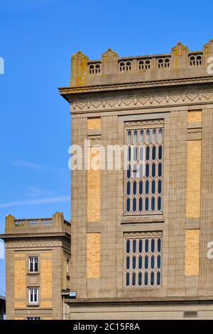 Frankreich, Normandie, Manche, Cherbourg-Octeville, das alte transatlantische Art Deco Fährterminal, erbaut zwischen 1928 und 1933, La Cité de la Me Stockfoto