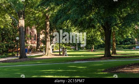 Campus-Szene an der Universität von Georgien in Athen, Georgien. (USA) Stockfoto