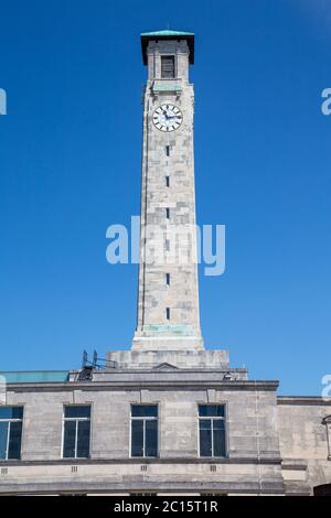 Southampton Civic Center Uhrturm, Southampton, Großbritannien Stockfoto