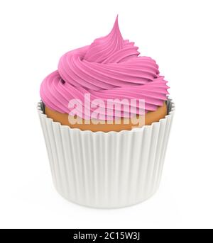 Cupcake isoliert Stockfoto