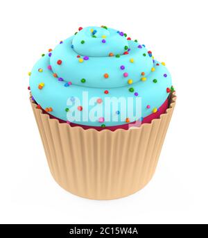 Cupcake isoliert Stockfoto