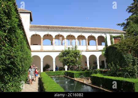 Die Alhambra ein Palast und Festungskomplex in Granada Stockfoto