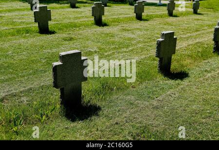 Kitchener Ontario Kanada, Woodland Cemetery Deutscher Kriegsgräberabschnitt. Stockfoto