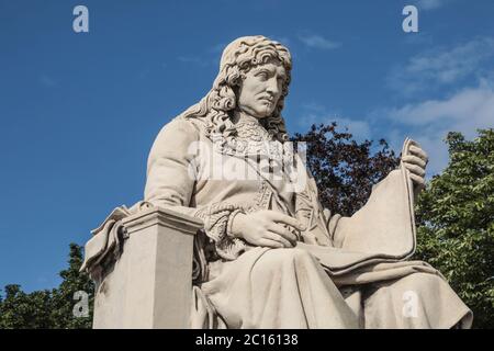 COLBERT-STATUE IN DER ASSEMBLEE NATIONALE, PARIS Stockfoto