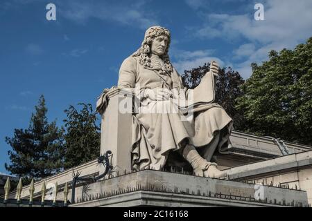 COLBERT-STATUE IN DER ASSEMBLEE NATIONALE, PARIS Stockfoto