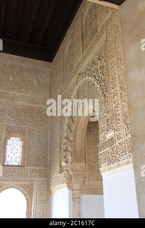 Die Alhambra ein Palast und Festungskomplex in Granada Stockfoto