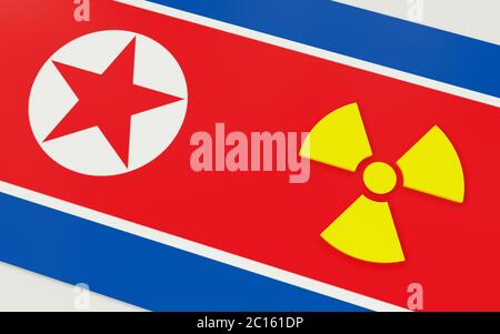 Stopp des nordkoreanischen Atomprogramms Stockfoto