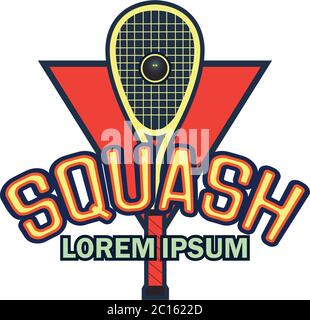 Squash Logo mit Textraum für Ihren Slogan / Tag Linie, Vektor-Illustration Stock Vektor