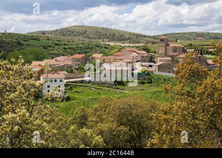 Pobar Dorf in der Provinz Soria, Spanien Stockfoto
