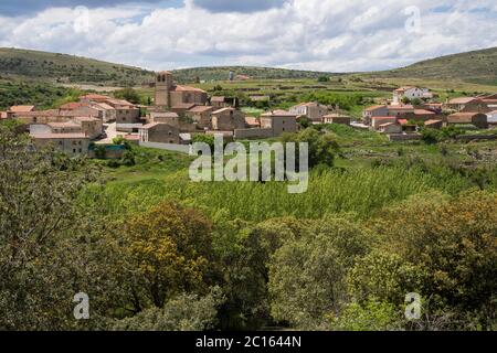Pobar Dorf in der Provinz Soria, Spanien Stockfoto