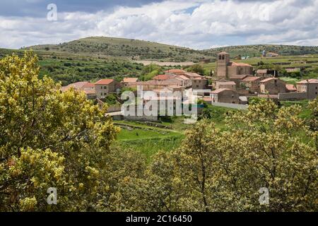 Pobar Dorf in der Provinz Soria, Spanien Stockfoto