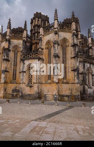 Batalha, Portugal - 'Ostero de Santa Maria da Vitória', riesiges gotisches Kloster in der Region Centre auf Portugal Stockfoto