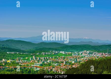Blick über Veliko Tarnovo Stockfoto