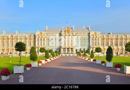 Katharinenpalast in Zarskoe Selo. Stockfoto