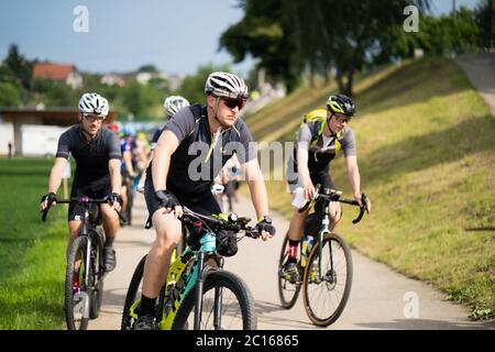 Erholung Fahrrad Rennen in sonnigen Tag Stockfoto