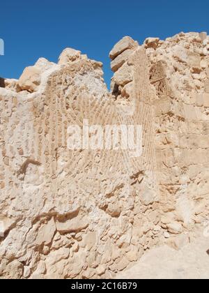 Mosaik in der Festung Masada, Israel Stockfoto