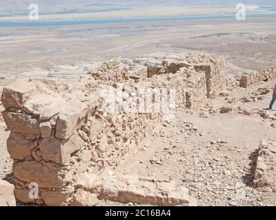 Ansicht des Toten Meeres von Festung Masada, Israel Stockfoto