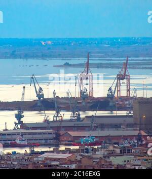 Hafen von Thessaloniki. Griechenland Stockfoto