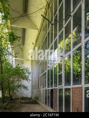 Elgin State Hospital entworfen von Bertrand Goldberg Stockfoto