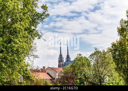 Kathedrale St. Peter und Paul in Brno, Tschechische Republik Stockfoto