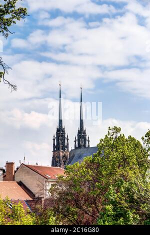 Kathedrale St. Peter und Paul in Brno, Tschechische Republik Stockfoto