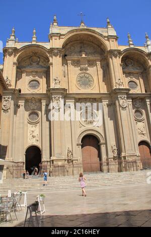 Kathedrale von Granada in Spanien Stockfoto