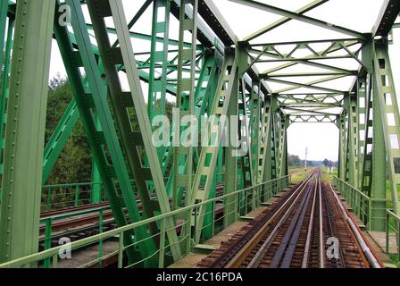 Railway metal bridge Stockfoto