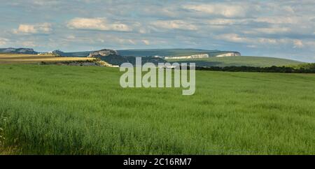 Höhlenstadt in Bachtschyssaraj Styr, Crimea Stockfoto
