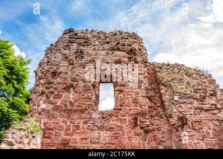 Obere Burg des Kyffhauser Denkmals von Kaiser Wilhelm und Barbarossa Stockfoto