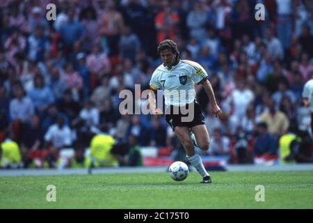 Grossbritannien. April 2020. Fußball, firo: 23. Juni 1996 Fußball-Europameisterschaft Europameisterschaft 1996 Viertelfinale, K.O.-Phase, Archivfoto, Archivbilder Deutschland - Kroatien 2: 1 Andreas Moller, Einzelaktion Quelle: dpa/Alamy Live News Stockfoto