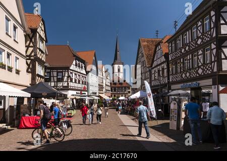 LOHR AM MAIN, DEUTSCHLAND - 27. MAI 2017: Lohr am Main (offiziell: Lohr a. Main) ist eine Stadt im Main-S Stockfoto