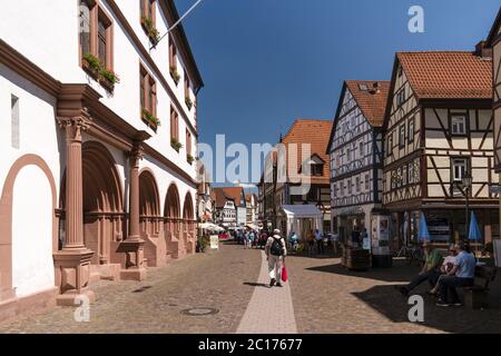 LOHR AM MAIN, DEUTSCHLAND - 27. MAI 2017: Lohr am Main (offiziell: Lohr a. Main) ist eine Stadt im Main-S Stockfoto