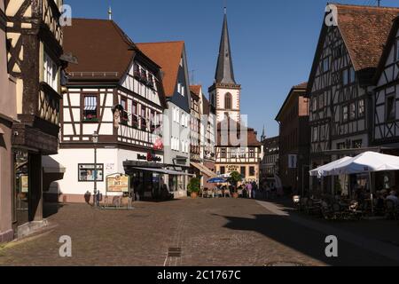 LOHR AM MAIN, DEUTSCHLAND - 27. MAI 2017: Lohr am Main (offiziell: Lohr a. Main) ist eine Stadt im Main-S Stockfoto