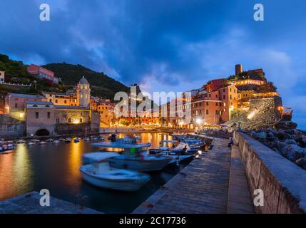 Vernazza, Cinque Terre - Italien Stockfoto