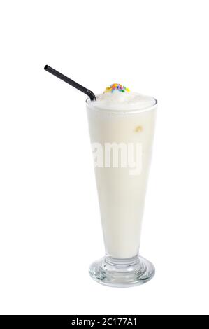 Vanille Milchshake Getränk Stockfoto