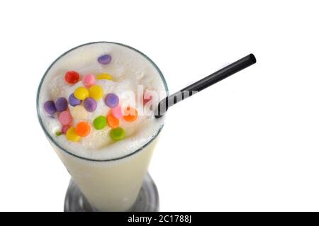 Mango Milchshake Getränk Stockfoto