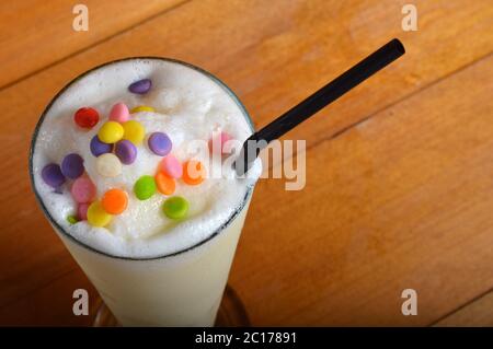 Mango Milchshake Getränk Stockfoto