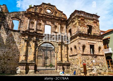 Kirche der Gesellschaft Jesu in Casco Viejo in Panama City Stockfoto