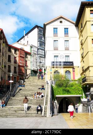 Archäologiemuseum in Bilbao, Spanien. Stockfoto