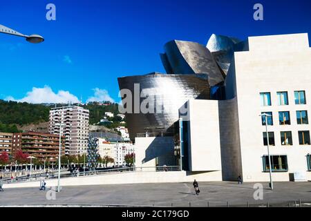 Guggenheim Museum in Bilbao, Spanien. Stockfoto