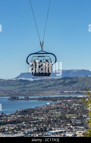 Skyswing über Rotorua Stockfoto