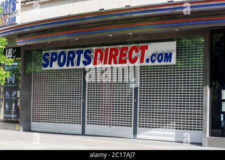 London, Großbritannien. Mai 2020. Sport Direktgeschäft in der Oxford Street. Kredit: Dave Rushen/SOPA Images/ZUMA Wire/Alamy Live Nachrichten Stockfoto