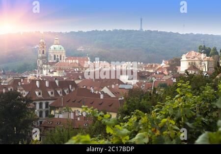 Prag, Dächer Luftbild der Altstadt in der Altstadt von Prag (Stare Mesto) Stockfoto