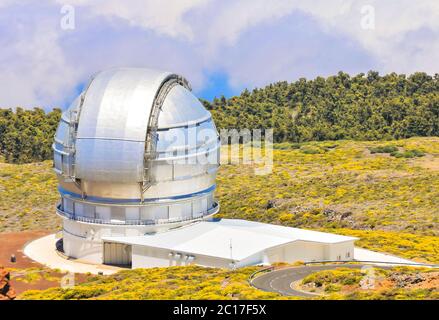 Astronomisches Observatorium Teleskop Stockfoto