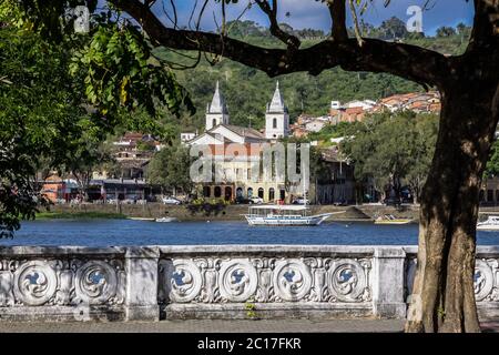 Blick auf alte Kolonialstadt Cachoeira, Bahia, Brasilien Stockfoto