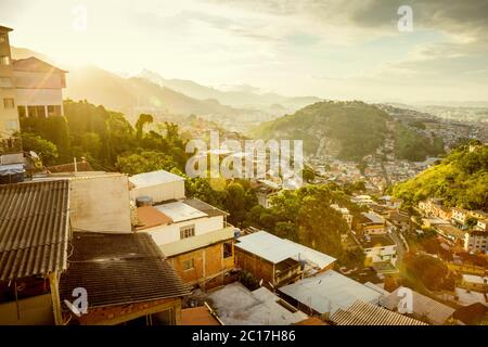 Morro da coroa Favela im Stadtteil Santa Teresa von Rio de Janeiro, Brasilien Stockfoto